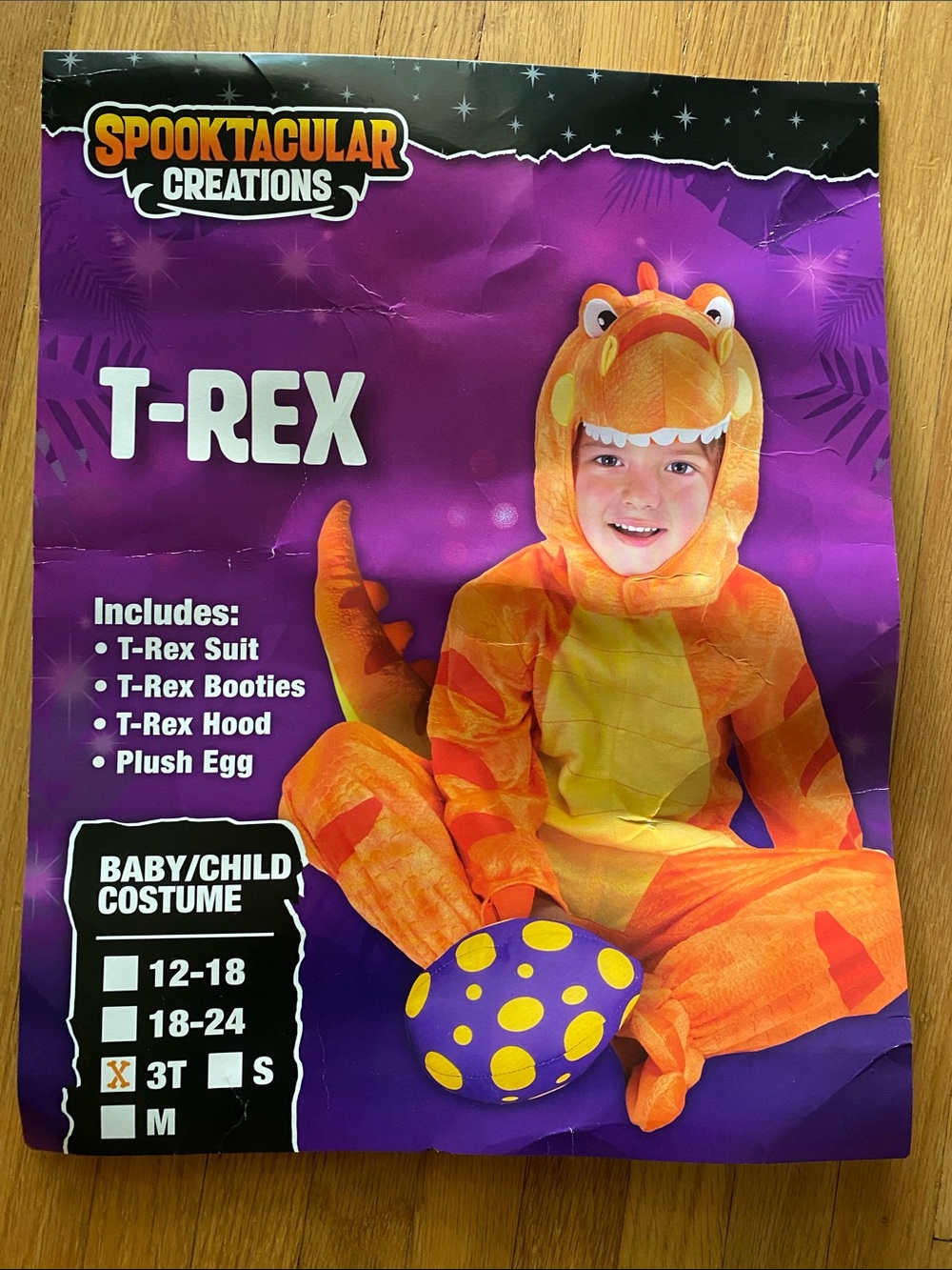 Orange T-Rex Kids Costume - 3T